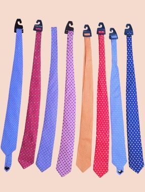 Cape Cod Tie Lot of 8 Men's Nautical Sailboat Crabs Preppy Frat Boy Novelty NEW